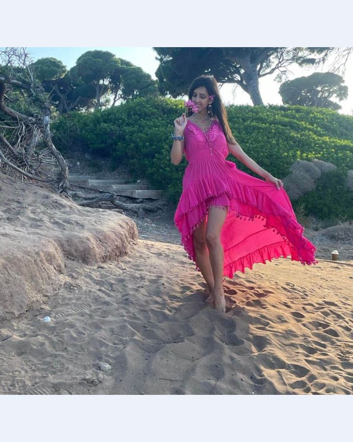 FUCHSIA RAVELLO DRESS