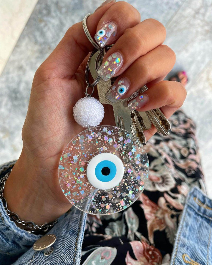 GREEK EYELATO KEYRING